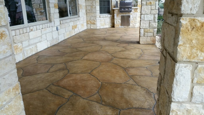 Flagstone Installation Services In, Stone Patio Austin Texas